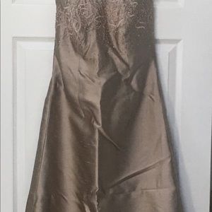 Jovani Evening Gown (Taupe Size 8)
